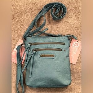 Stone Mountain Sydney 3 Bagger Crossbody Bag Clutch Wristlet Teal